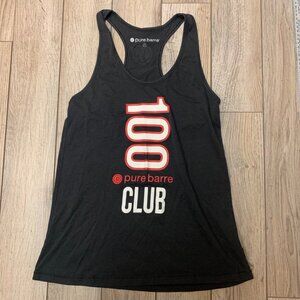 PURE BARRE Charcoal Gray 100 Club Loose Fit Athletic Tank Top~MEDIUM